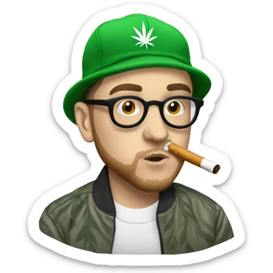Mac miller Smoking weed sticker