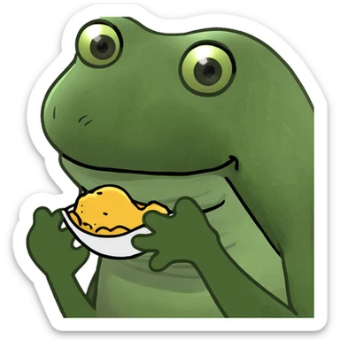 skull bufo frog meme style sticker