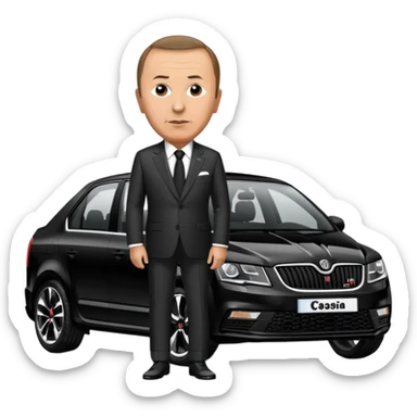 Recep Tayyip Erdoğan Skoda Octavia rs kullanıyor sticker
