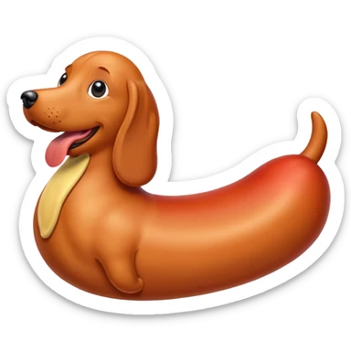 A Weiner without a bun sticker