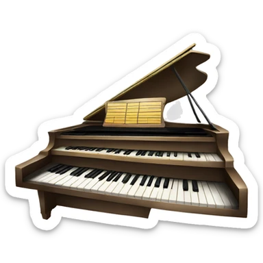piano keyboard sticker