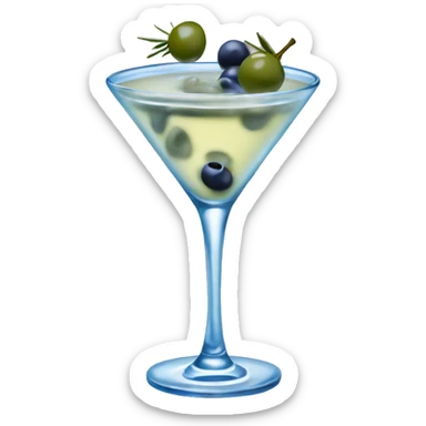 dirty martini with blue cheese olives  sticker