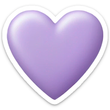 Lilac heart sticker