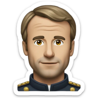 Macron qui dit Léo sticker