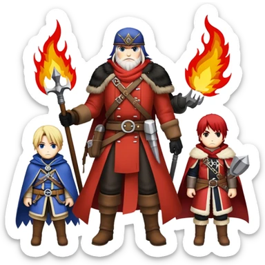 The Hateful Eight fire emblem sticker