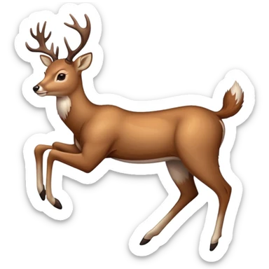 Deer doing a split sticker