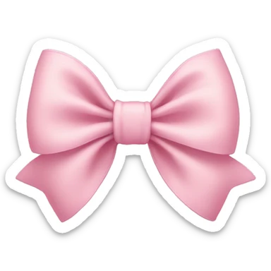 Light pink bow sticker