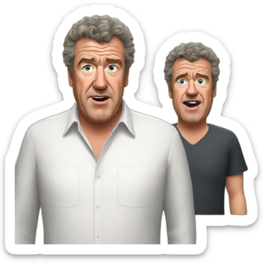 Jeremy Clarkson oh no anyway sticker