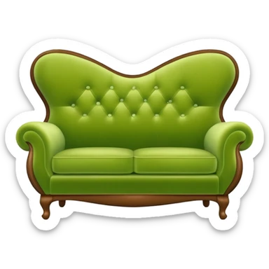 comfy pear couch sticker