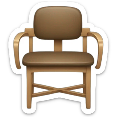 teacher's chair with arms and blackboard sticker