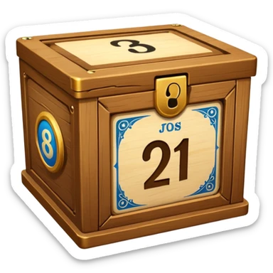 lottery box sticker
