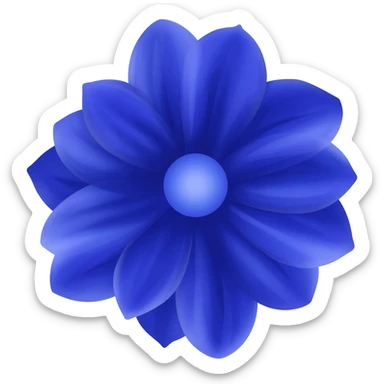 I said crown-of-thorns (flower)in Navy rich royal blue shade. No leaves. But in emoji please! sticker