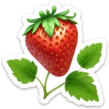 strawberry sticker