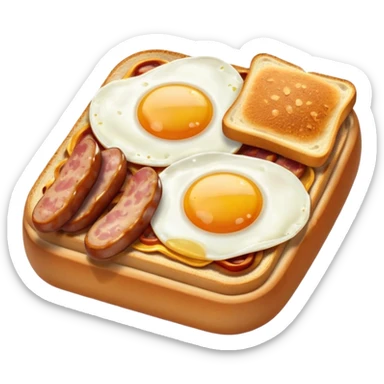 full English breakfast, compact, clear, designed for a video game inventory icon sticker