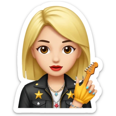 rockstar girl sticker