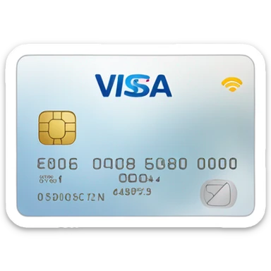 visa debit card sticker