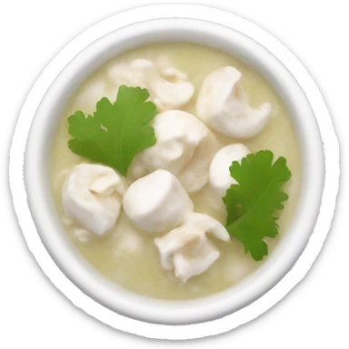 White pozole sticker