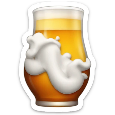 Dracaufeu  qui bois une bière sticker