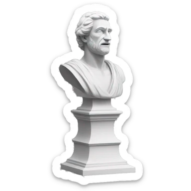 Majestic sculpture  sticker