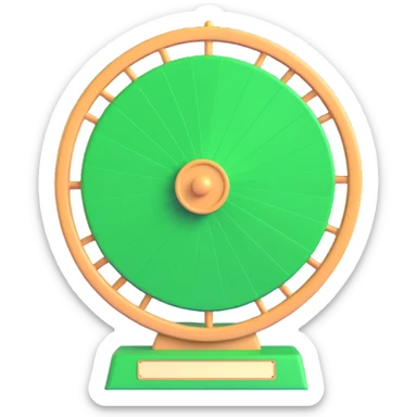 Green Prize Wheel sticker