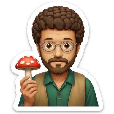 terence mckenna mushroom sticker