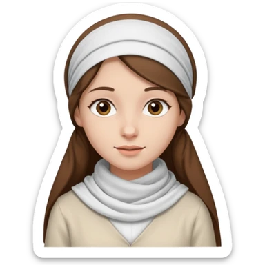 young modest jewish girl sticker