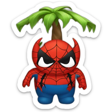 Island-of-fat-spidermen sticker