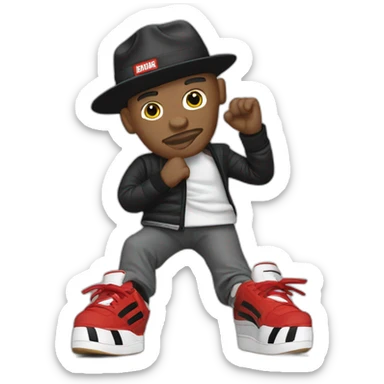 Adidas run dmc sticker