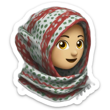 Keffiyeh scarf sticker