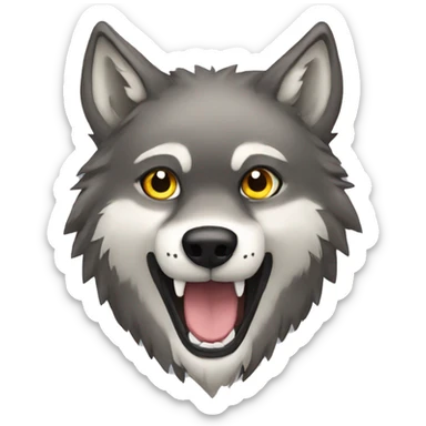 Wolf sticker