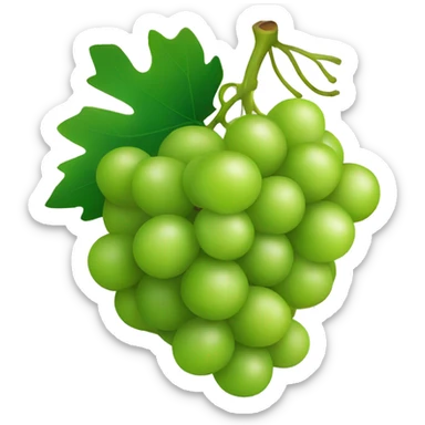 Green grape sticker