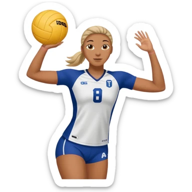 Volleyball player Nicki Thompson sticker