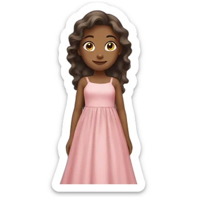 girl in a long dress sticker
