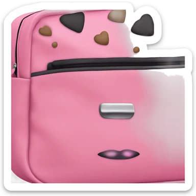 pink makeup bag  sticker