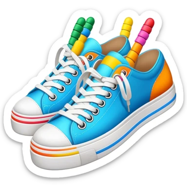 SHOES WITH SPRING sticker