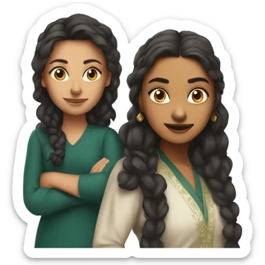 Sonia and veena sticker