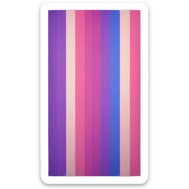 Bisexual flag with light colors  sticker