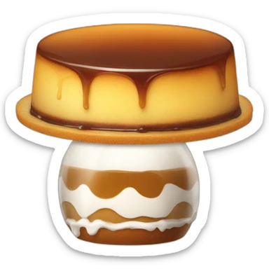 flan patissier sticker