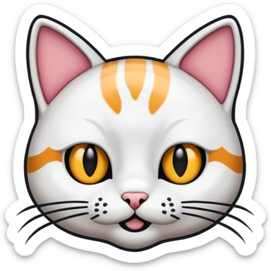 sneaky cat Sticker sticker