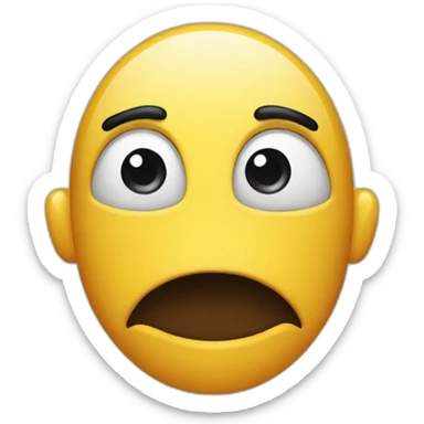 Emoji face that is upset and don’t wanna talk  sticker