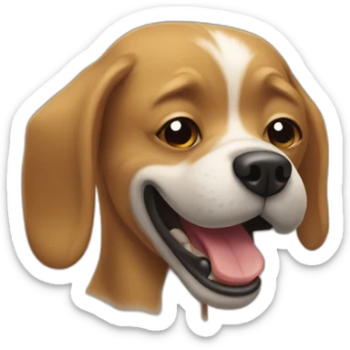 stinky dog breath sticker