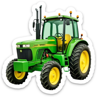 Tractor - John Deere 5055E (Model Year: 2021) (Iconic colour: Green with yellow) sticker