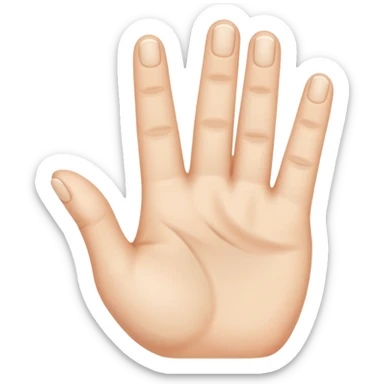 fingers crossed sticker