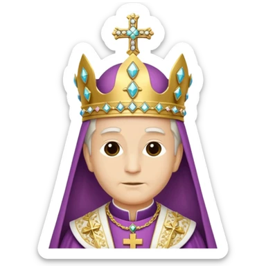 Make me a archbishop mitre I want a catholic mitre  sticker