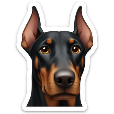 Doberman sticker