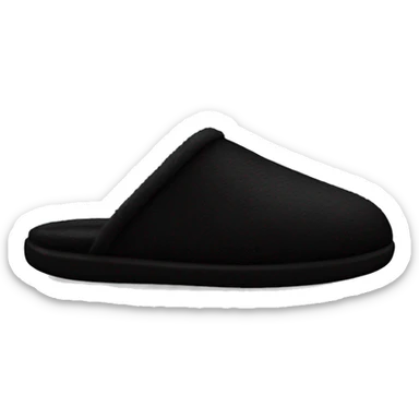 Black slippers  sticker