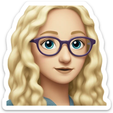 Luna lovegood wearing spectrespecs sticker