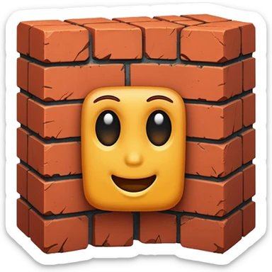 one brick emoji sticker