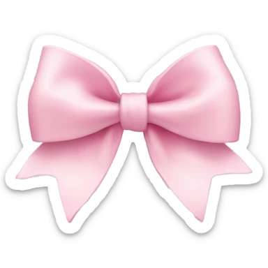 light pink coquette bow sticker