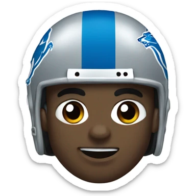 Detroit lions football  sticker